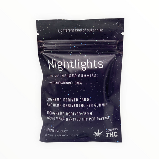 Nightlights Hemp Infused Gummies (Vegan)